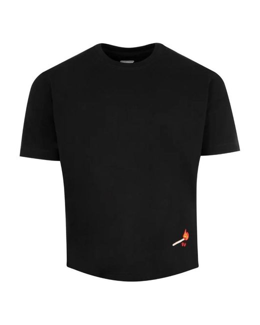 BOTTEGA VENETAボッテガ コットンジャージー Tシャツ マッチ刺繍 Bottega Veneta Match Embroidery Cotton Jersey T-Shirt in
