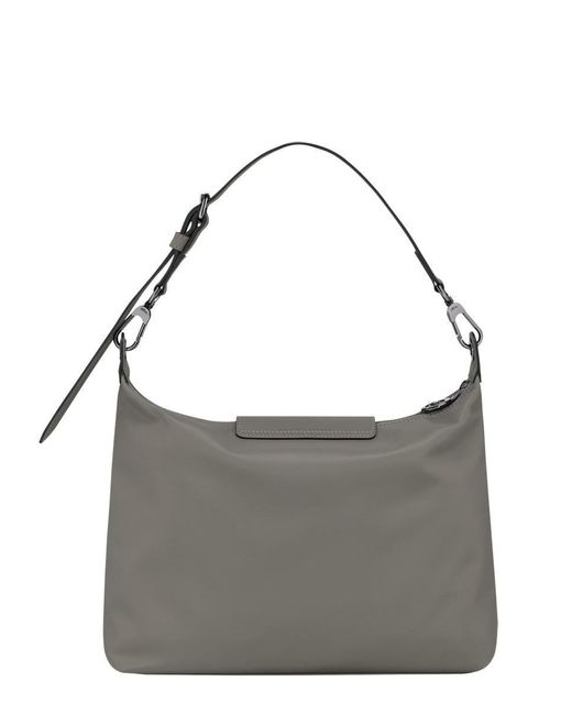 Longchamp Gray Borsa A Spalla "Le Pliage Xtra" Medium