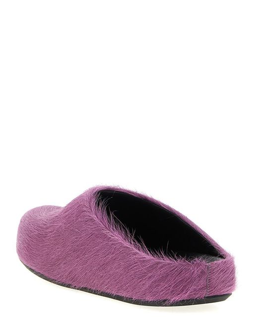 Marni Purple 'Fussbett' Sabots for men