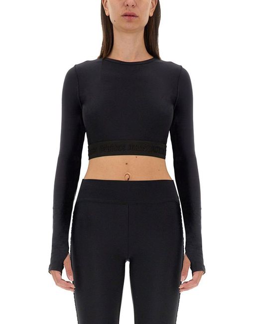 Versace Jeans Couture Black Top Cropped
