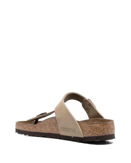 Birkenstock Brown Gizeh Oiled Leather Sandals