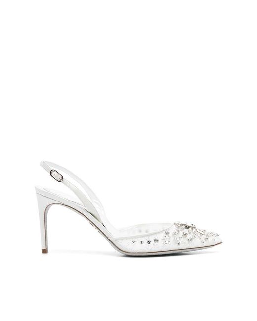 Rene Caovilla White Pumps