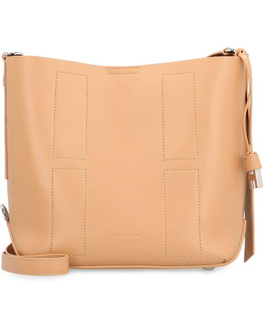 Hogan Brown Hocket Piccola Hobo Bag