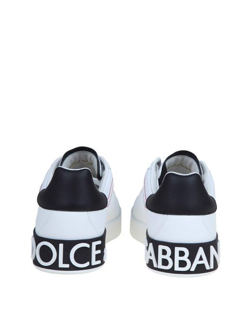Dolce & Gabbana White Sneakers From The Portofino Line for men
