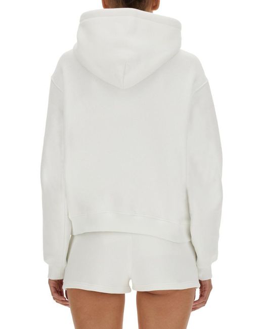T By Alexander Wang White Essential Sweatshirt