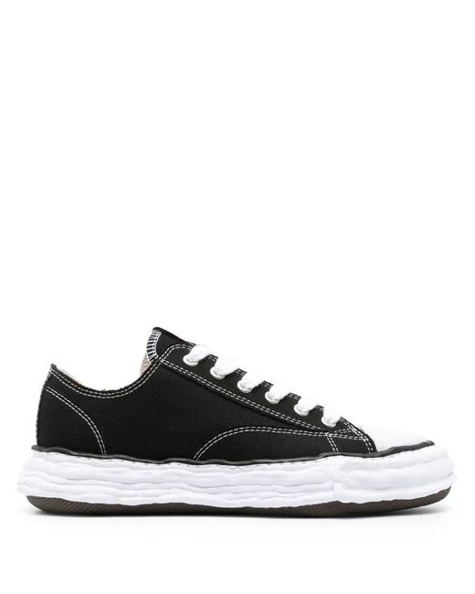 Maison Mihara Yasuhiro Black Peterson 23 Original Sole Canvas Low-Top Sneakers Shoes