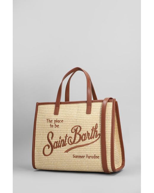 Mc2 Saint Barth Natural Vivian Mid Straw Tote