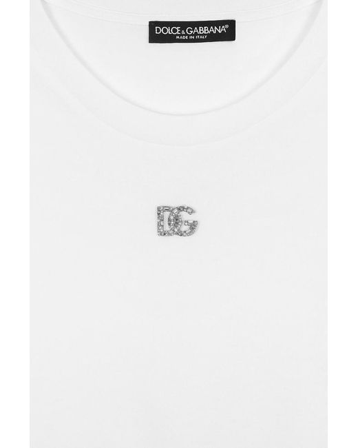 Dolce & Gabbana White T-Shirts And Polos