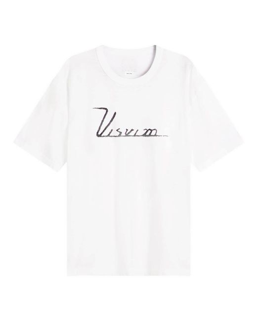 Visvim White Jumbo Tee Ss for men