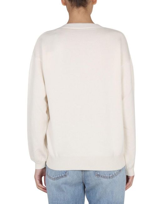 Ballantyne White Shirt With Embroidered Logo