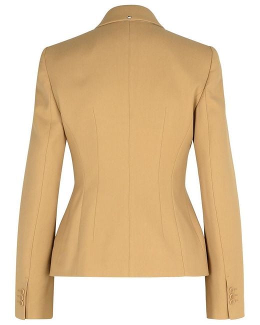 Sportmax Natural Cablo' Cotton Blend Blazer