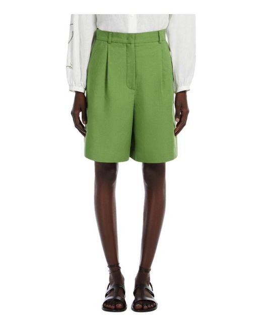 Weekend by Maxmara Green Ecuba Bermuda Shorts