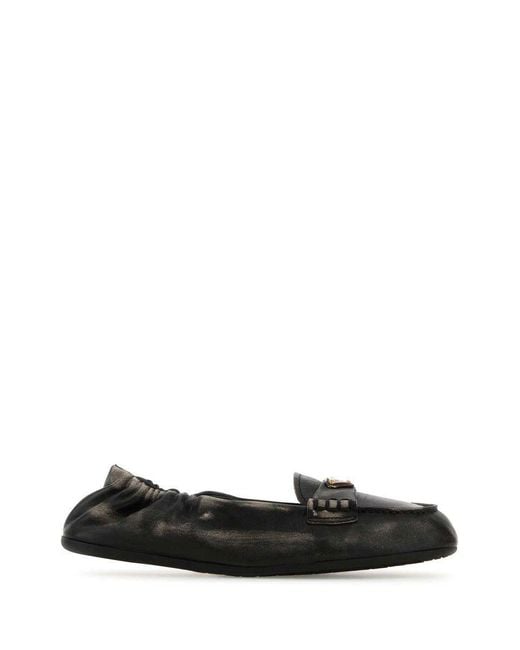 Prada Black Moccasters