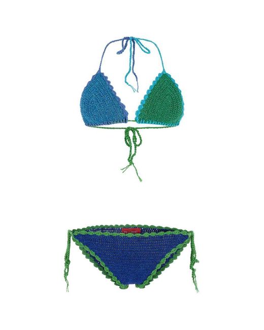 Rose Carmine Blue Swimsuits