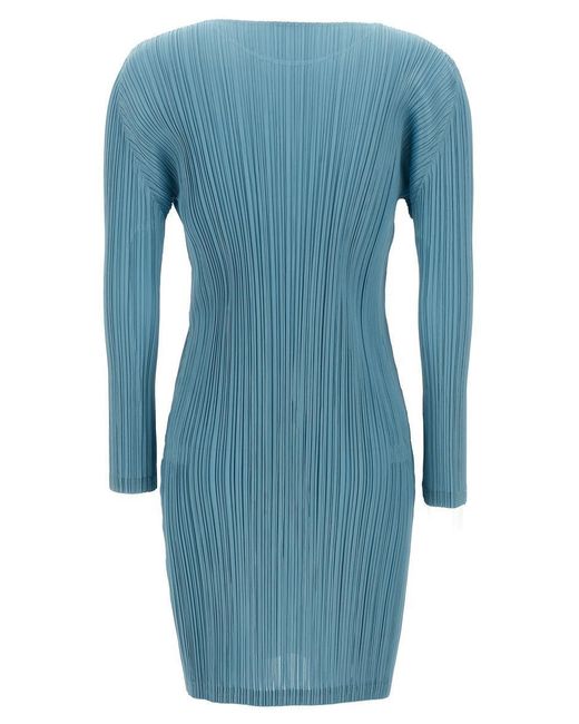 Pleats Please Issey Miyake 'Monthly Colors' Dress in Blue | Lyst Pleats Please Issey Miyake 'Monthly Colors' Dress in Blue | Lyst