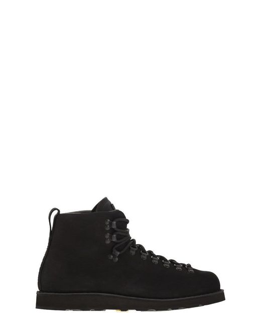 Stone Island Black Boot With Rubber Sole And Cushioning for men