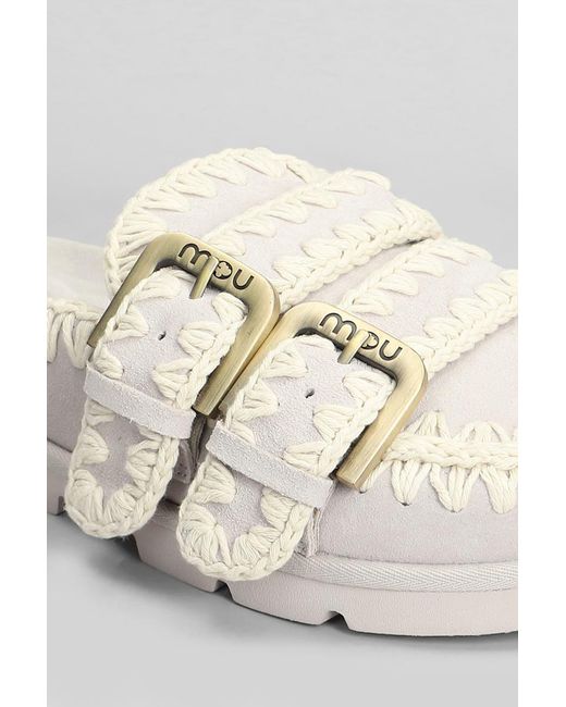Mou Gray Low Bio Sabot Slipper-Mule