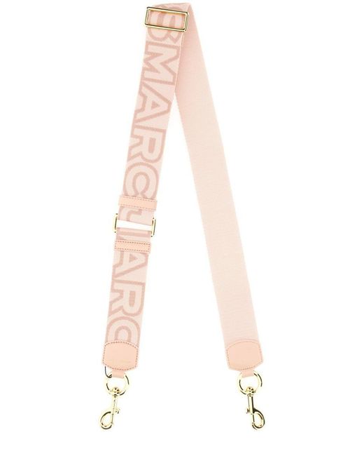 Marc Jacobs White Tracolla The Outline Logo