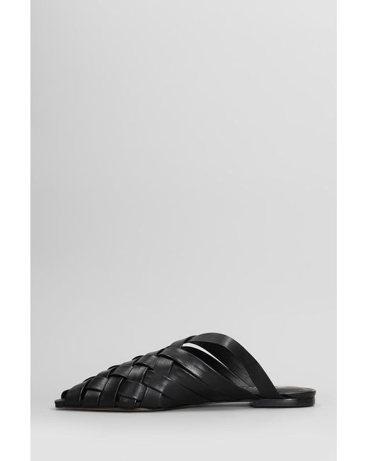 Carrano Black Slipper-Mule
