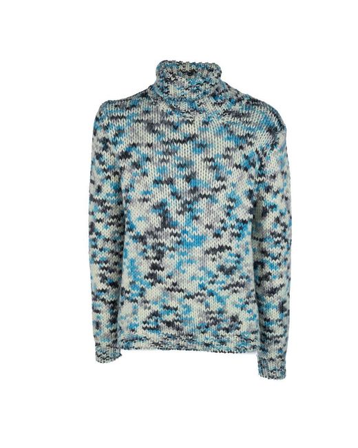 Daniele Fiesoli Blue Knitwear for men