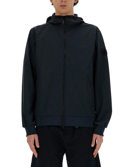 Woolrich Blue Jacket With Zip for men