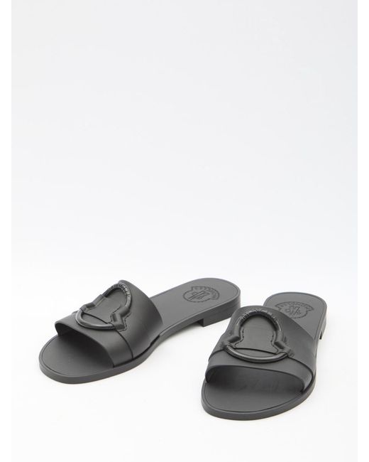 Moncler White Mon Slide