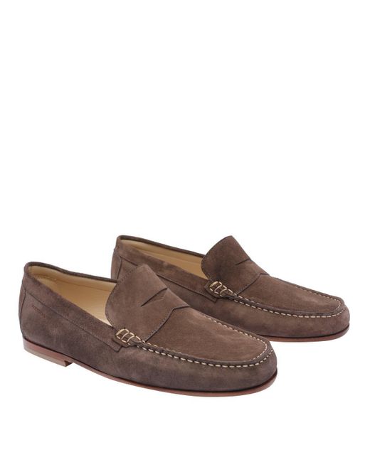 Stuart Weitzman Brown Flat Shoes for men