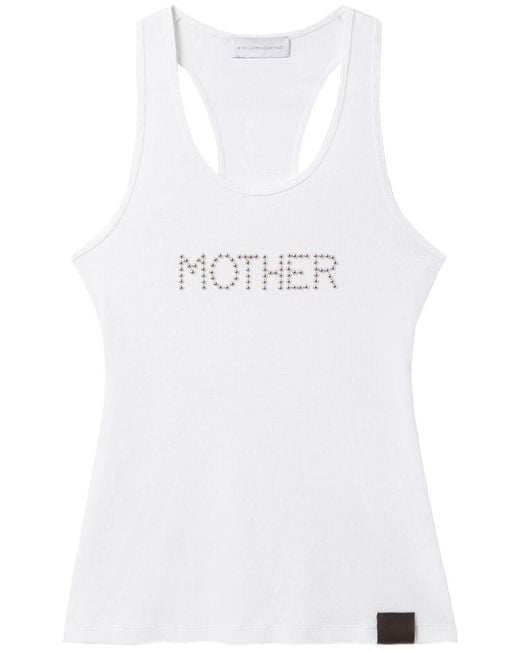 Stella McCartney White Mother Top With Studs