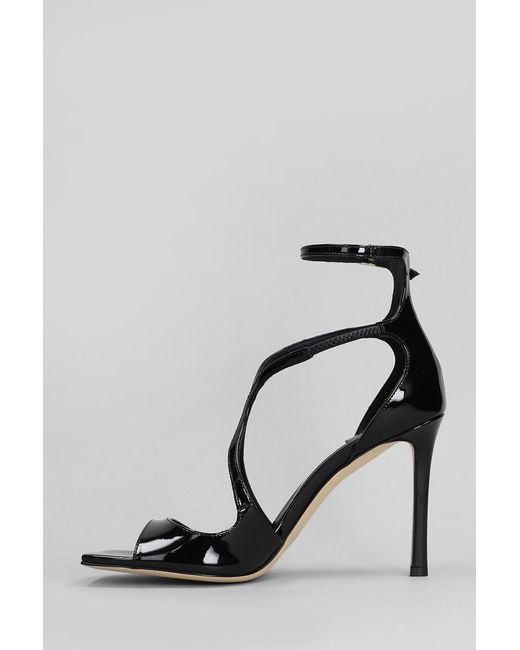 Jimmy Choo Black Azia 95 Sandals