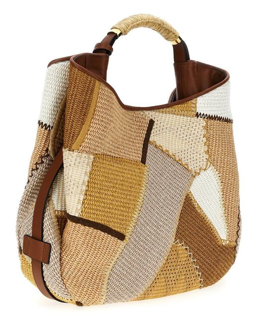 Moschino Metallic 'Handle Me' Handbag