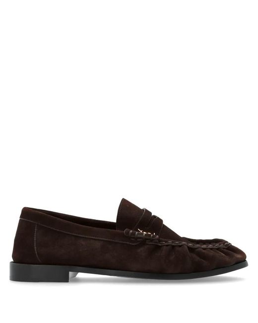 Saint Laurent Brown Suede Loafers