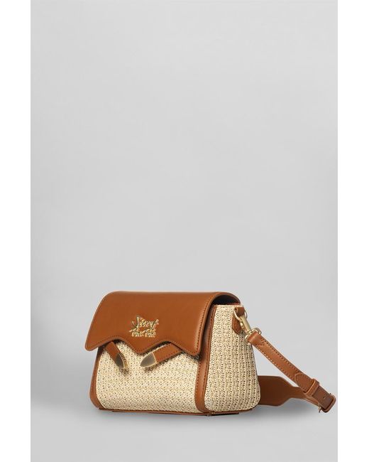Secret Pon-pon Natural Quira Raffia Xsmall Shoulder Bag Color