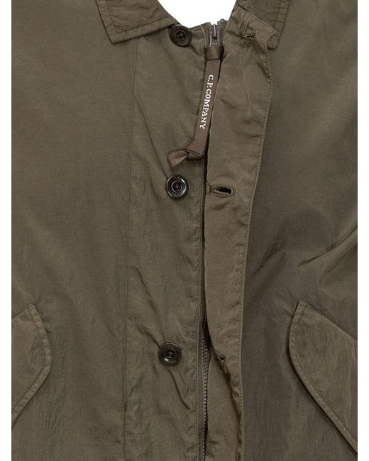 C P Company Green Chrome Ss Overshirt for men