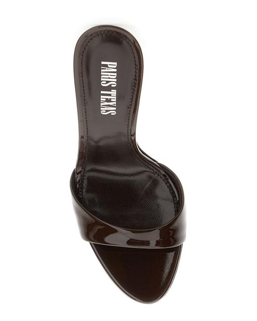 Paris Texas Metallic 'Lidia' Mules With Stiletto Heel