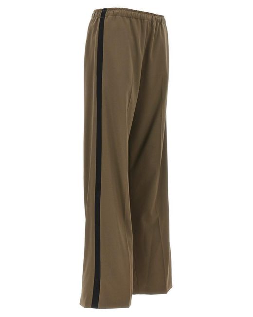 MM6 by Maison Martin Margiela Natural Satin Band Pants