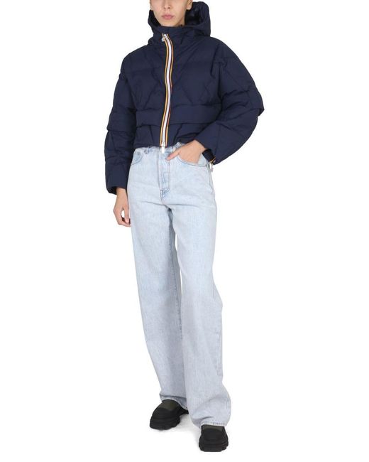 K-Way Blue Cropay Down Jacket 2.1