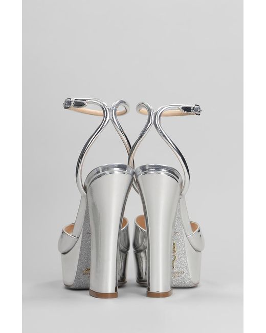 Rene Caovilla Gray Helsa Sandals