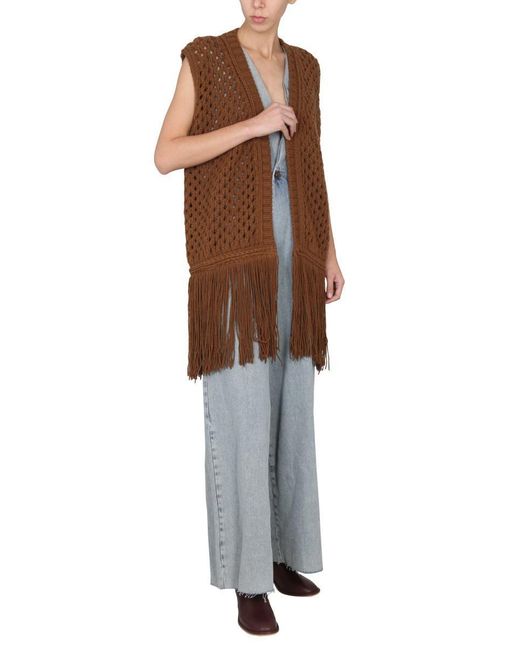 Alysi Brown Net Vest