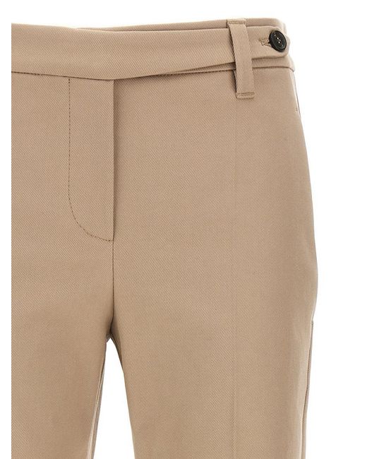 Brunello Cucinelli Natural Monile Cotton Pants