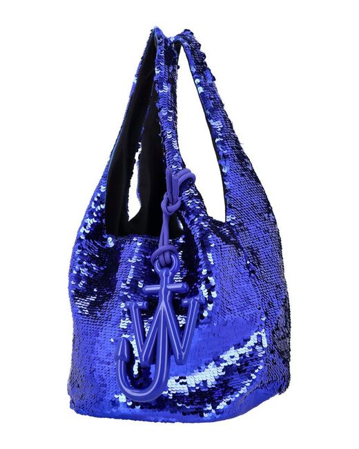 J.W. Anderson Blue Mini Sequin Shopper