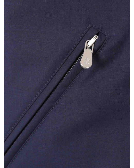 Brunello Cucinelli Blue Padded Technical Vest for men