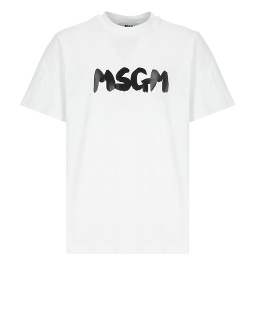 MSGM White T-Shirts And Polos for men