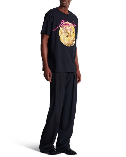 Balmain Black T-Shirts And Polos for men