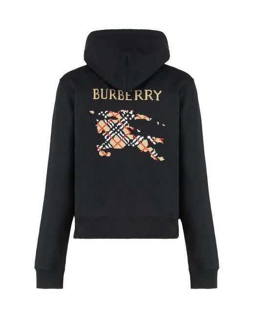 Burberry Black Cotton Hoodie