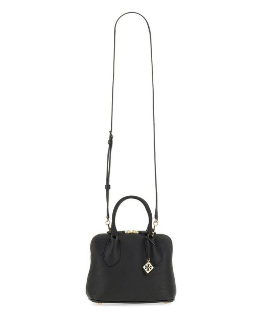 Tory Burch Black "Swing" Mini Trunk Bag
