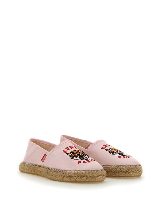 KENZO Pink Espadrille Slip-On