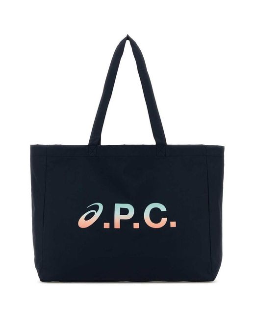 A.P.C. Black Fabric X Asics Diane Shopping Bag for men