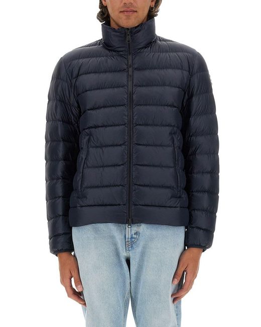 Colmar Blue Down Jacket With Logo for men