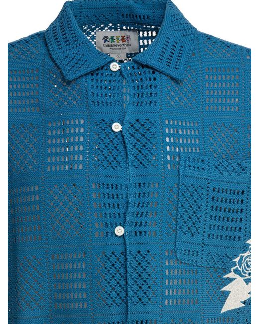Thisisneverthat Blue X Grateful Dead for men