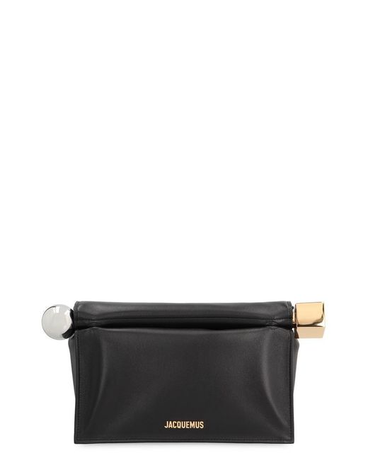 Jacquemus Gray Rond Carré Clutch
